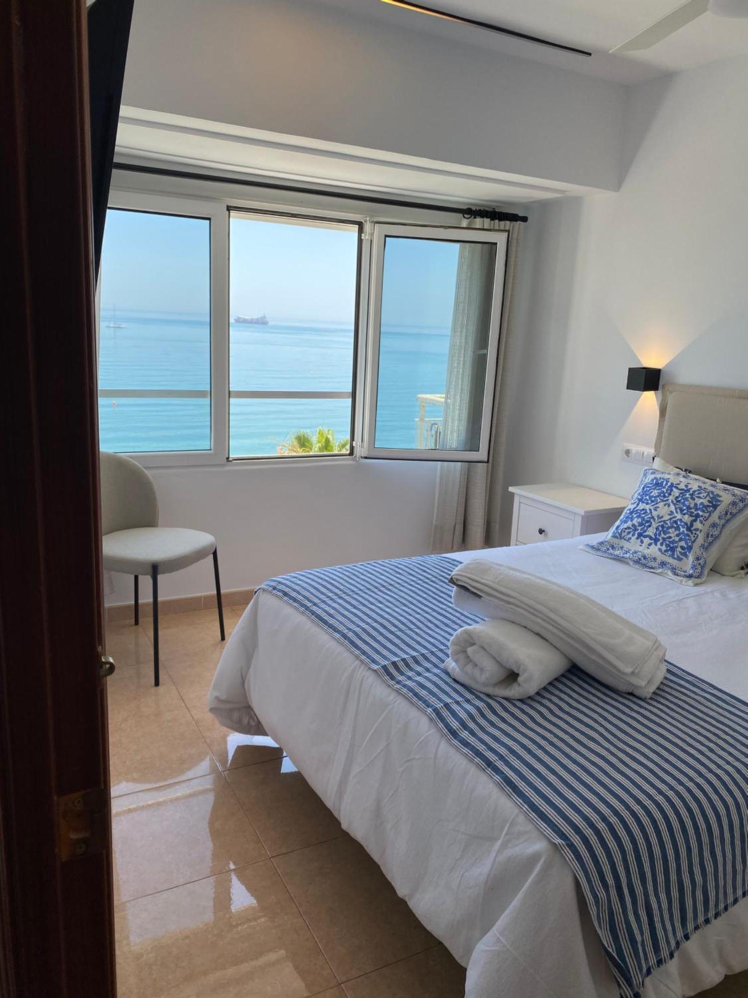 Apartamento Con Terraza Vista Al Mar Malagueta Malaga Luaran gambar